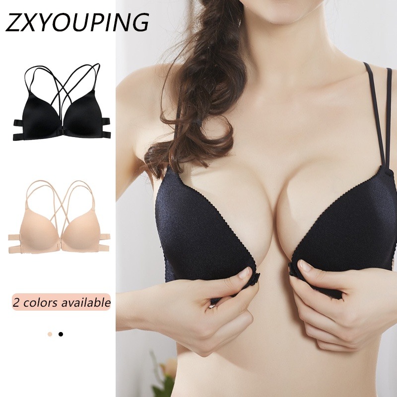 Wirefree Bra Comfort - 삼각형 컵 버클, 와이어 없는 전면
