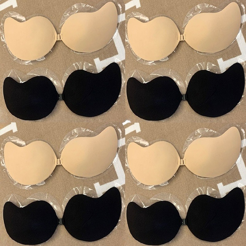 Strapless Bra Adhesive - 1/2쌍 푸쉬업 인비저블 브라 여성용 스트랩리스