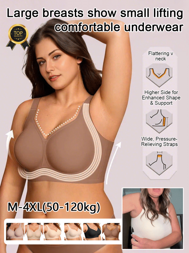 Mastectomy Bra Pocket - 푸시업 리프팅 무선 브라, 여성용 편안한