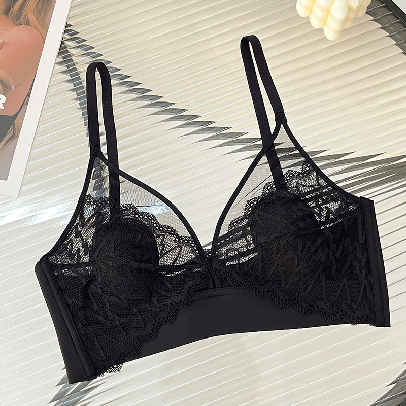 T Shirt Bra Seamless - 섹시 레이스 크롭탑 딥 V 백리스
