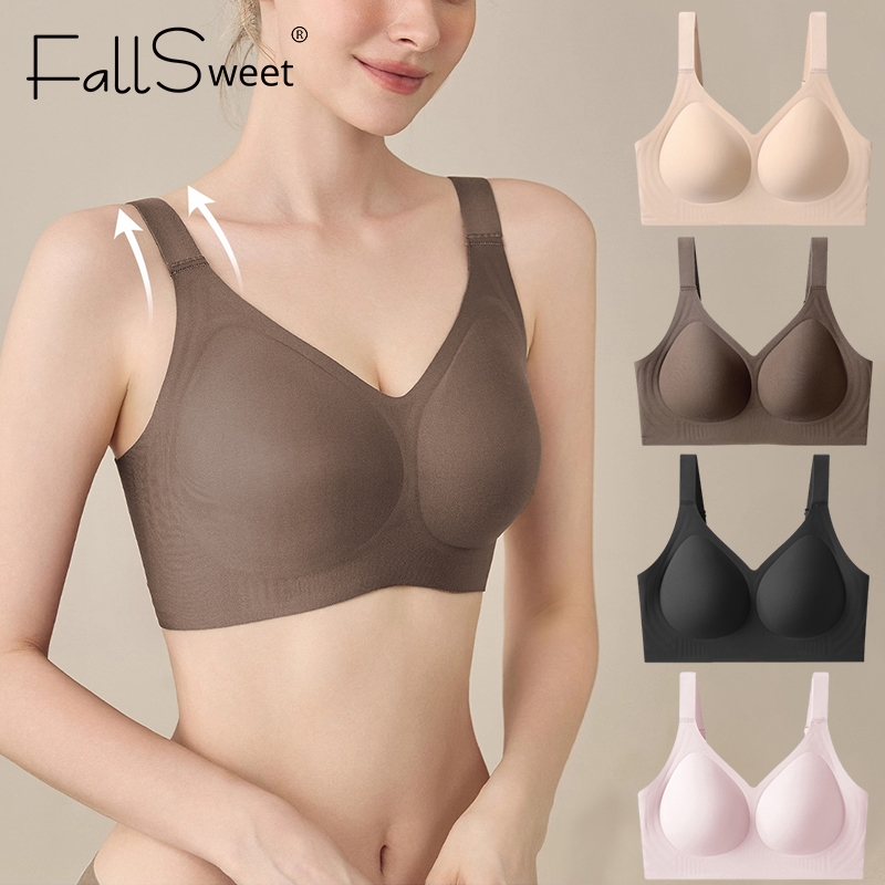 Mastectomy Bra Pocket - FallSweet 여성 푸시업 심리스 브라 플러스