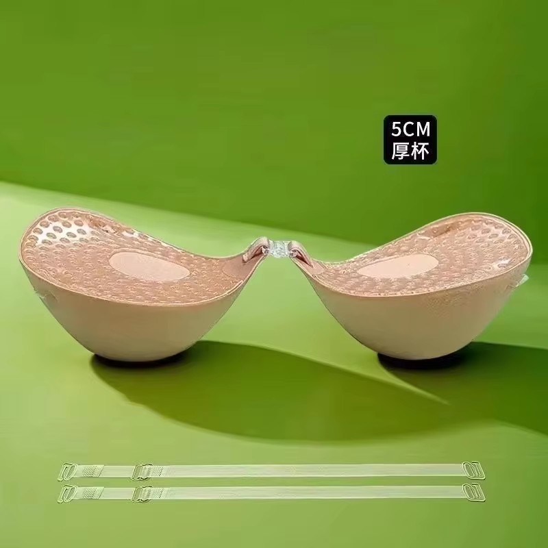 Strapless Bra Adhesive - 5cm 두께의 통기성 접착식 브라, 실리콘