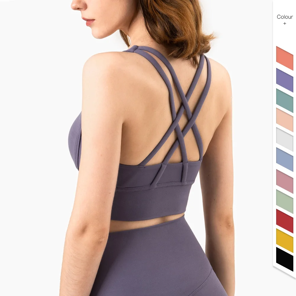 Sports Bra Racerback - 여름 패션 크로스 백 여성 스포츠