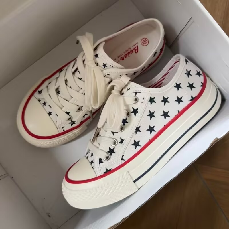 Vans Shoes Old Skool - 캐주얼 스타 로우탑 캔버스화 부드러운 두꺼운