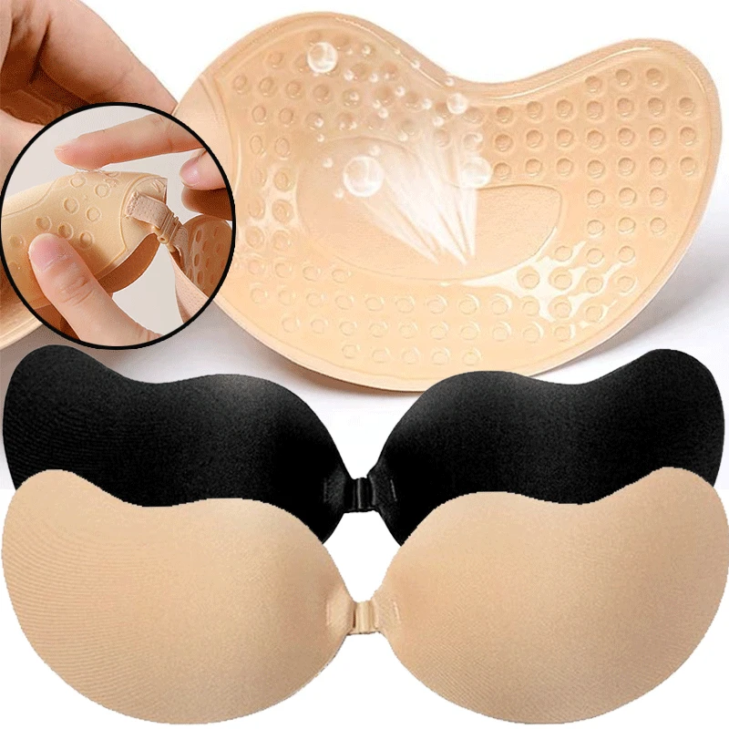 Strapless Bra Adhesive - 재사용 가능한 접착식 니플 커버 A-D컵,