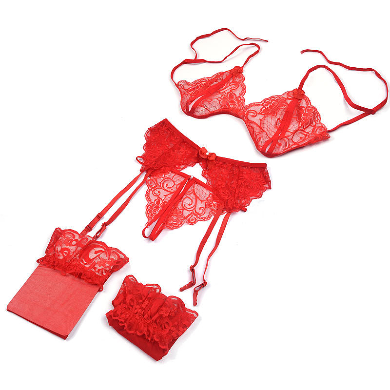 1 세트 여성용 레이스 란제리, 슬링 오픈 푸시업 브라 - Sheer Mesh Bra 리뷰 및 가격