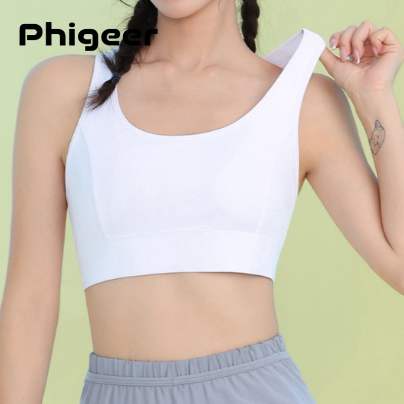 PHIGEER 여성 하이 임팩트 스포츠 브라 여름 백  - Sports Bra Racerback 리뷰 및 가격