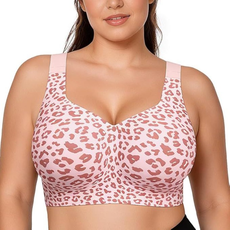 레오파드 젤리 브라 노 언더와이어 푸쉬업 무선 브라 심 - Underwire Bra Padded 리뷰 및 가격