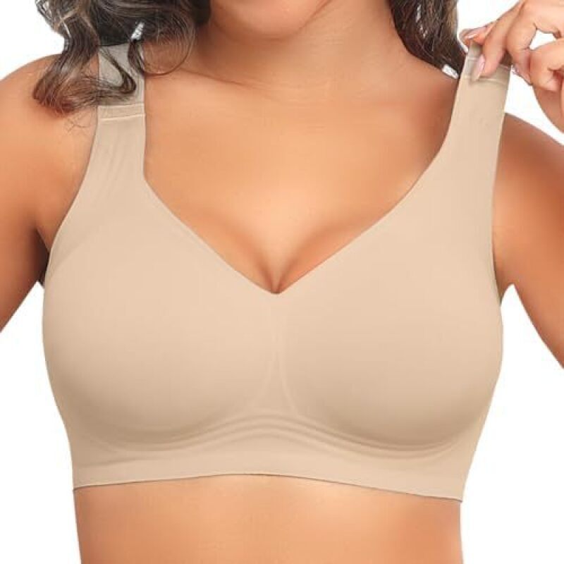 여성용 심리스 무선 푸쉬업 브라 풀커버 와이드 스트랩  - Mastectomy Bra Pocket 리뷰 및 가격