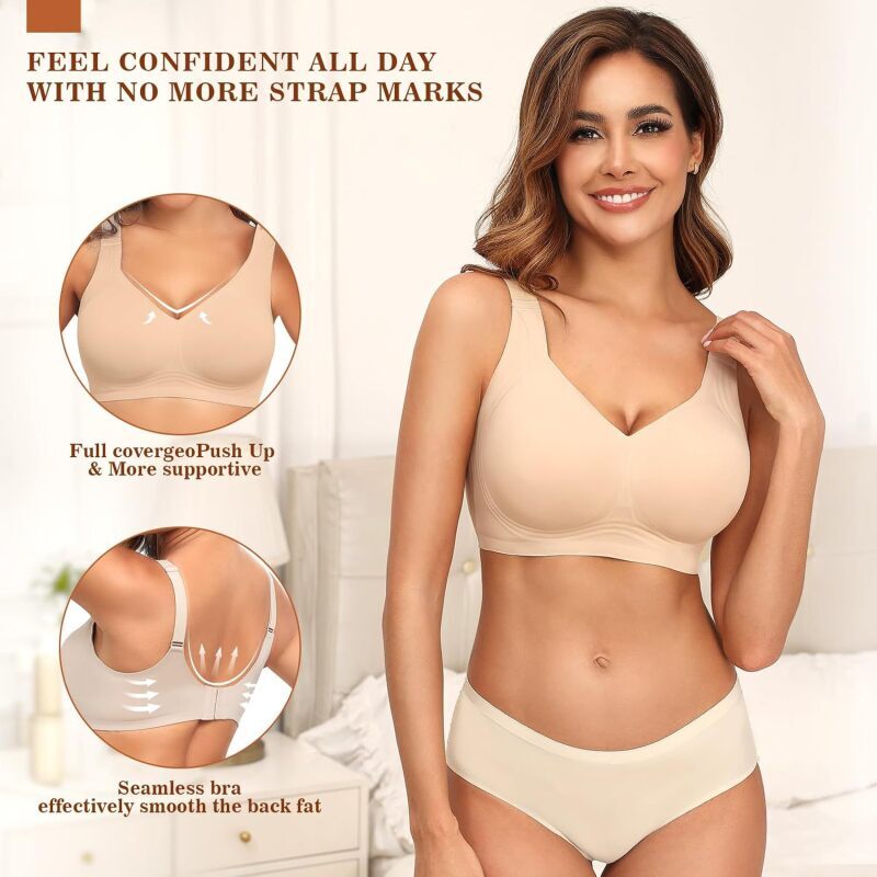 여성용 심리스 무선 푸쉬업 브라 풀커버 와이드 스트랩  - Mastectomy Bra Pocket 리뷰 및 가격