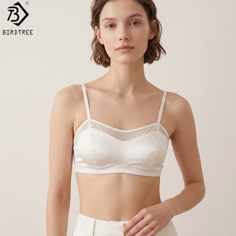 버드트리, 19MM 93% 실크 7% 스판덱스 브라,  - Sheer Mesh Bra 리뷰 및 가격