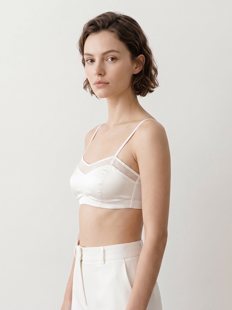 버드트리, 19MM 93% 실크 7% 스판덱스 브라,  - Sheer Mesh Bra 리뷰 및 가격