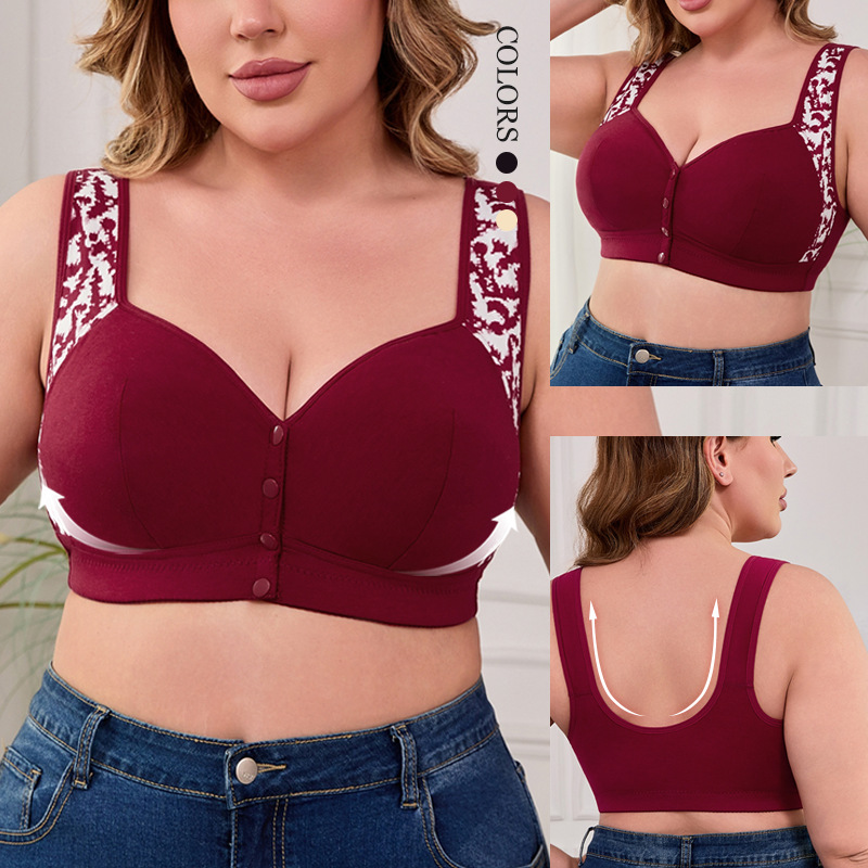 XL-7XL 플러스 사이즈 앞 버클 브라 여성용 무선  - Wirefree Bra Comfort 리뷰 및 가격